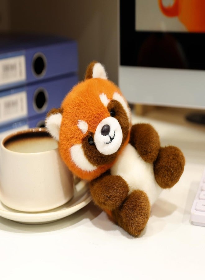 Ditucu Hand Sized Red Panda Stuffed Animals Cute Soft Plush Doll Small Plushies Toys Gifts for Kids Orange 5 inch - Image 3