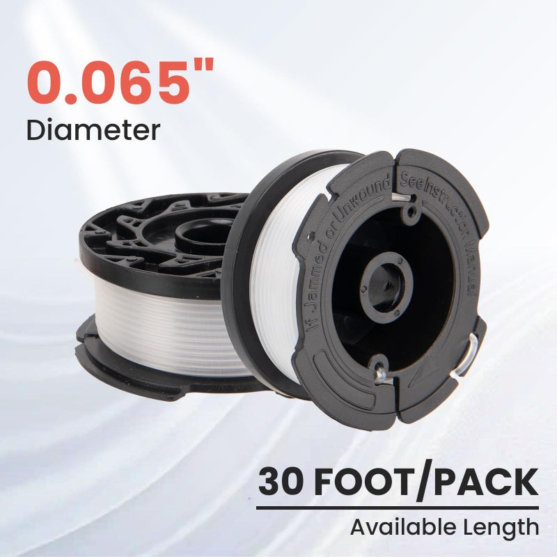 KAKO AF100 Spool for Black Decker Weed Eater String, 0.065" 30ft Autofeed Spool for Black Decker AF100 Replacement Spool, Replace GH600 GH900 Spool for Black Decker Weed Eater Spool(16+3+3) - Image 3