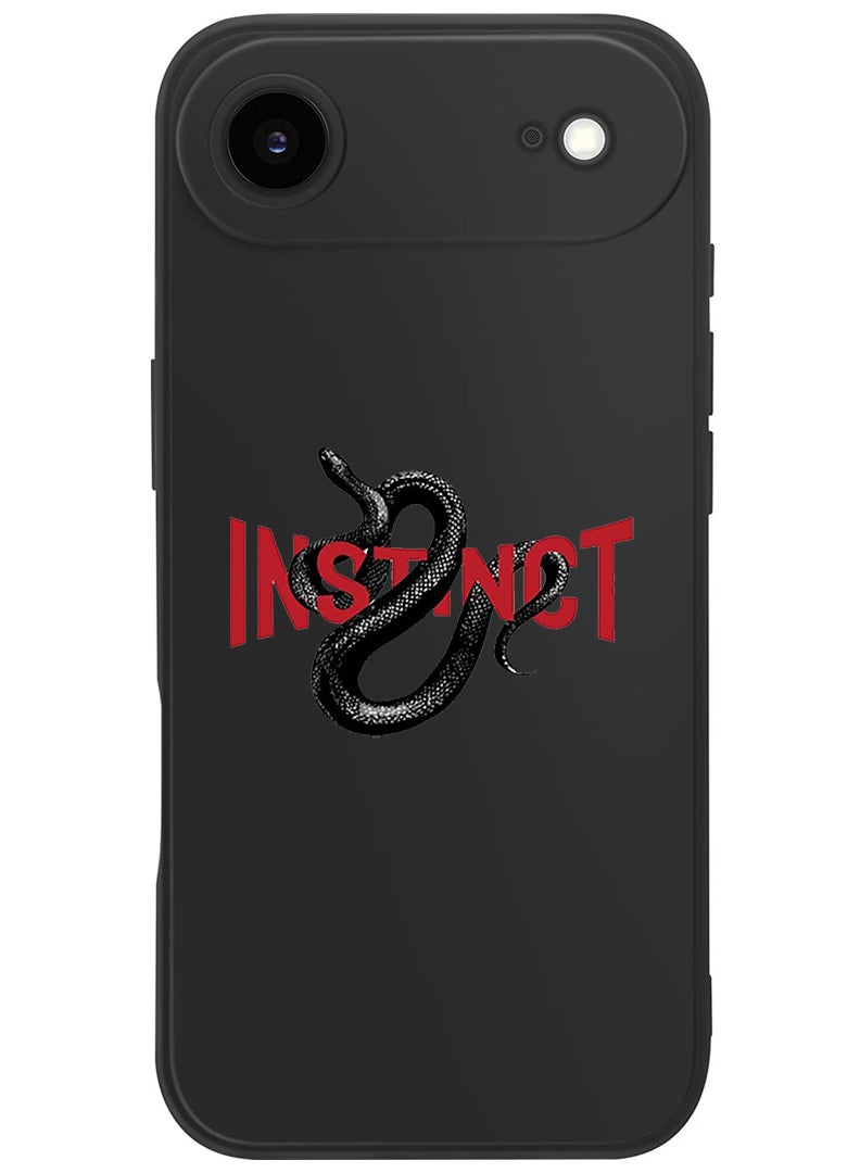 Theodor Protective Slim Fit Case Liquid Silicone Cover with Full Body Protection Anti-Scratch Shockproof Case For Apple iPhone 17 Air (Black) Instinct - Image 1