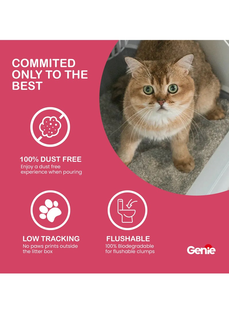 Genie Cat litter Clumping 6.3 L Baby Powder
