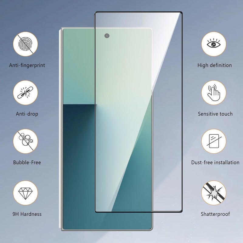 Mobilebies Premium Tempered Glass Screen Protector Guard For Samsung Z Fold 7 5G (8 Inch, Pack of 1) | Edge to Edge Coverage With Easy to installation kit - Image 3