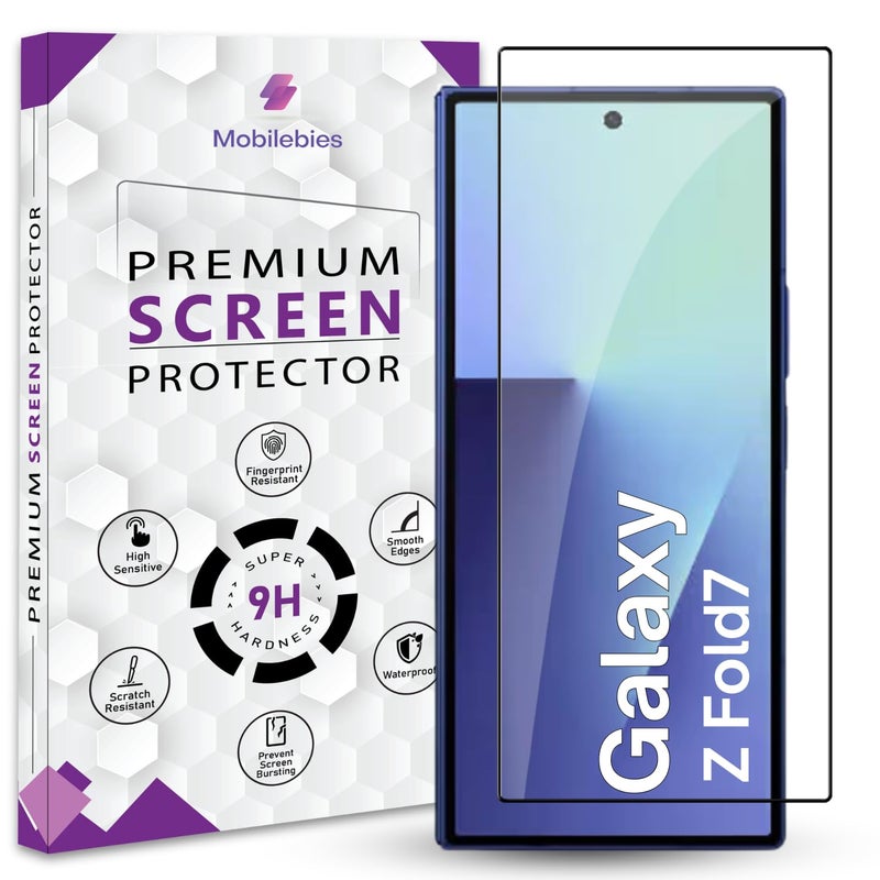 Mobilebies Premium Tempered Glass Screen Protector Guard For Samsung Z Fold 7 5G (8 Inch, Pack of 1) | Edge to Edge Coverage With Easy to installation kit - Image 1