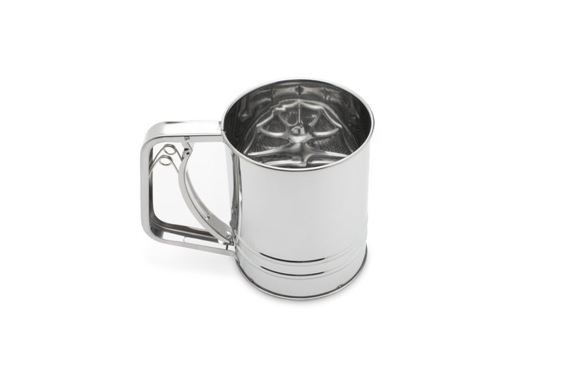 Fox Run Flour Sifter, Stainless Steel, 3-Cup, Metallic - Image 1