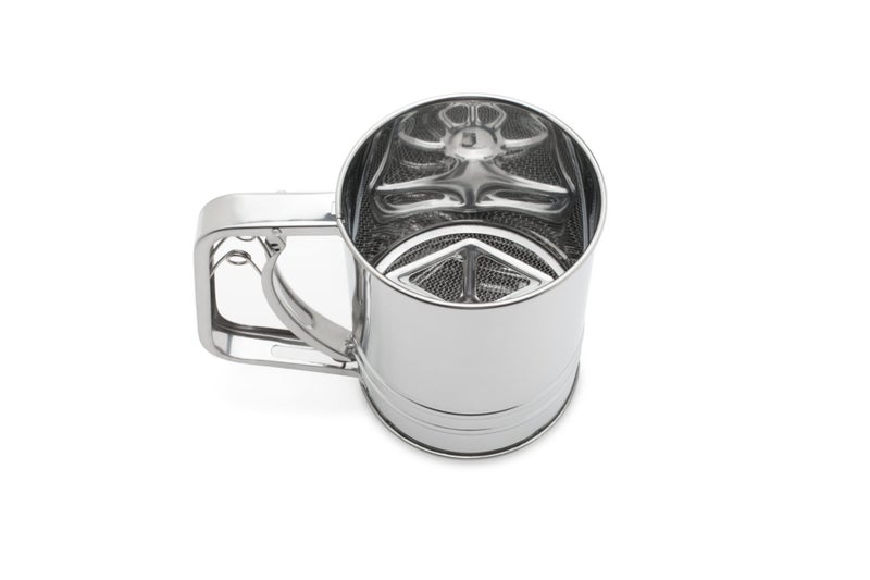 Fox Run Flour Sifter, Stainless Steel, 3-Cup, Metallic - Image 2