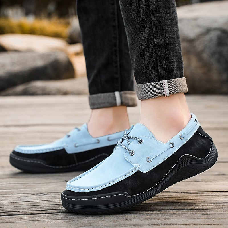 2024 Men'S Shoes Spring Casual Men'S Easiest For Match Low-Top Casual Shoes Popular Men'S Large Size Color Block Beanie Shoes - Image 4