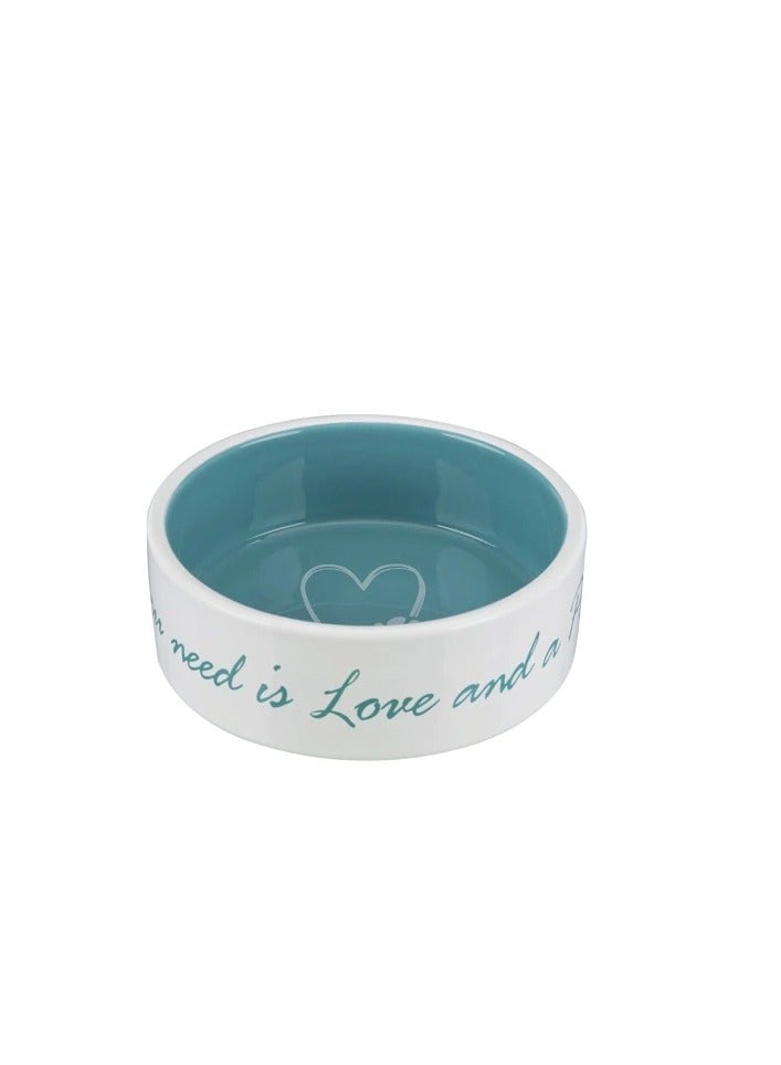 Trixie Pet's Home Light Blue Ceramic Bowl For Dogs - Image 1