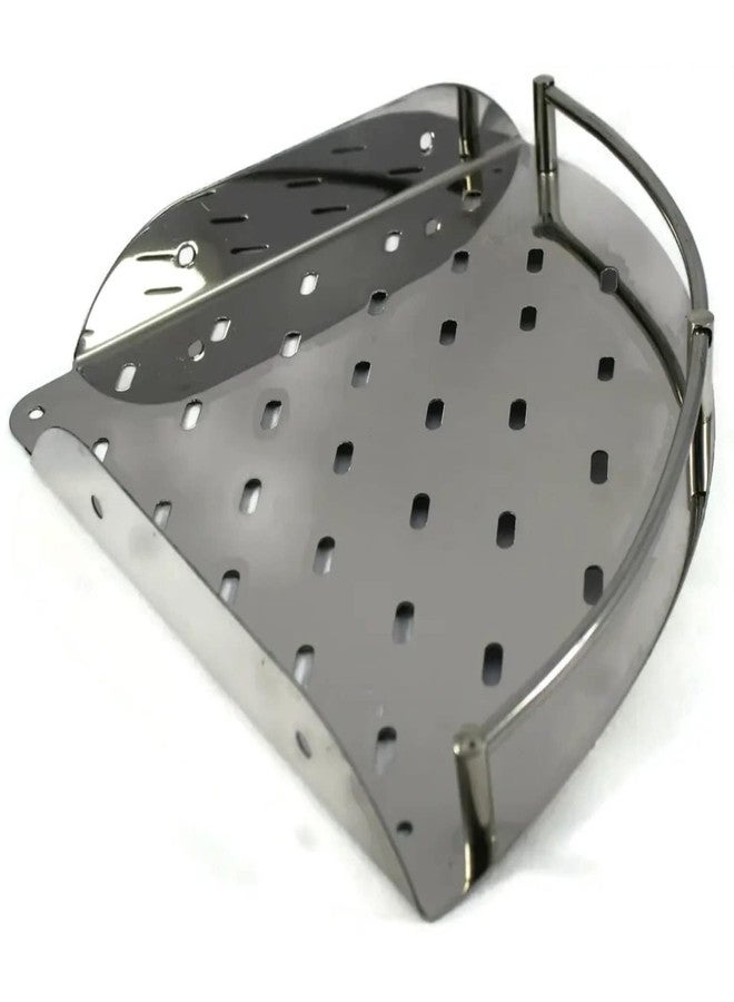 INDOROX Bathroom Corner Shelf 9 Inch Size Stainless Steel SS 304 Wall Mounted Model: CRN002 - Image 2