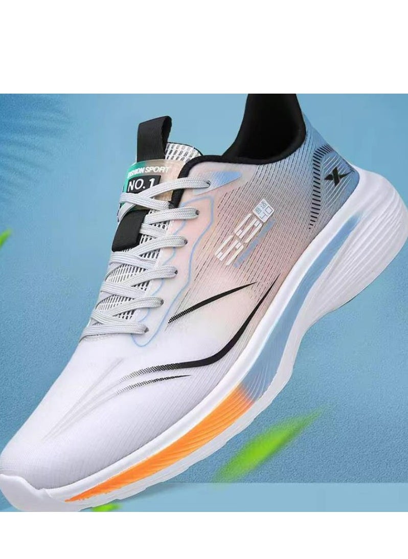 XTEP - Men's Mesh Ultra Light Carbon Plate Shock-Absorbing Racing Running Shoes - Image 1