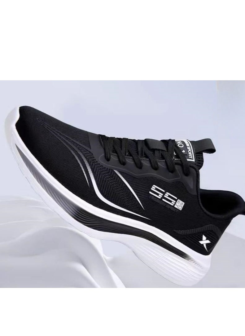 XTEP - Men's Mesh Ultra Light Carbon Plate Shock-Absorbing Racing Running Shoes - Image 1