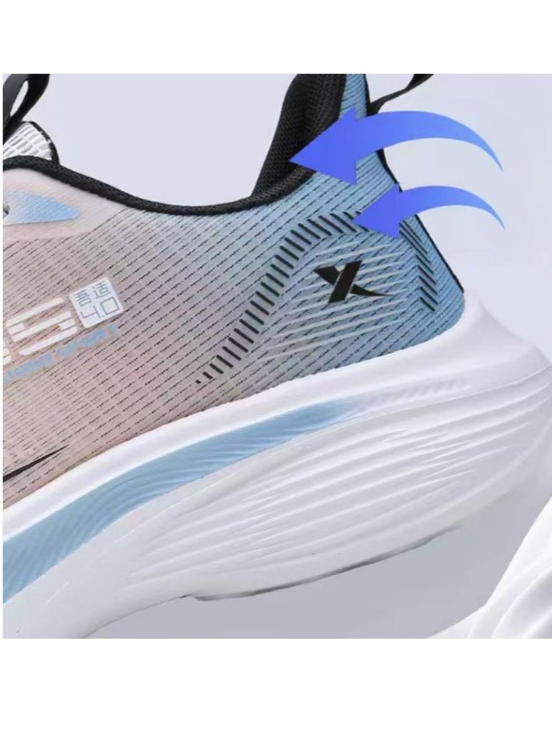 XTEP - Men's Mesh Ultra Light Carbon Plate Shock-Absorbing Racing Running Shoes - Image 1