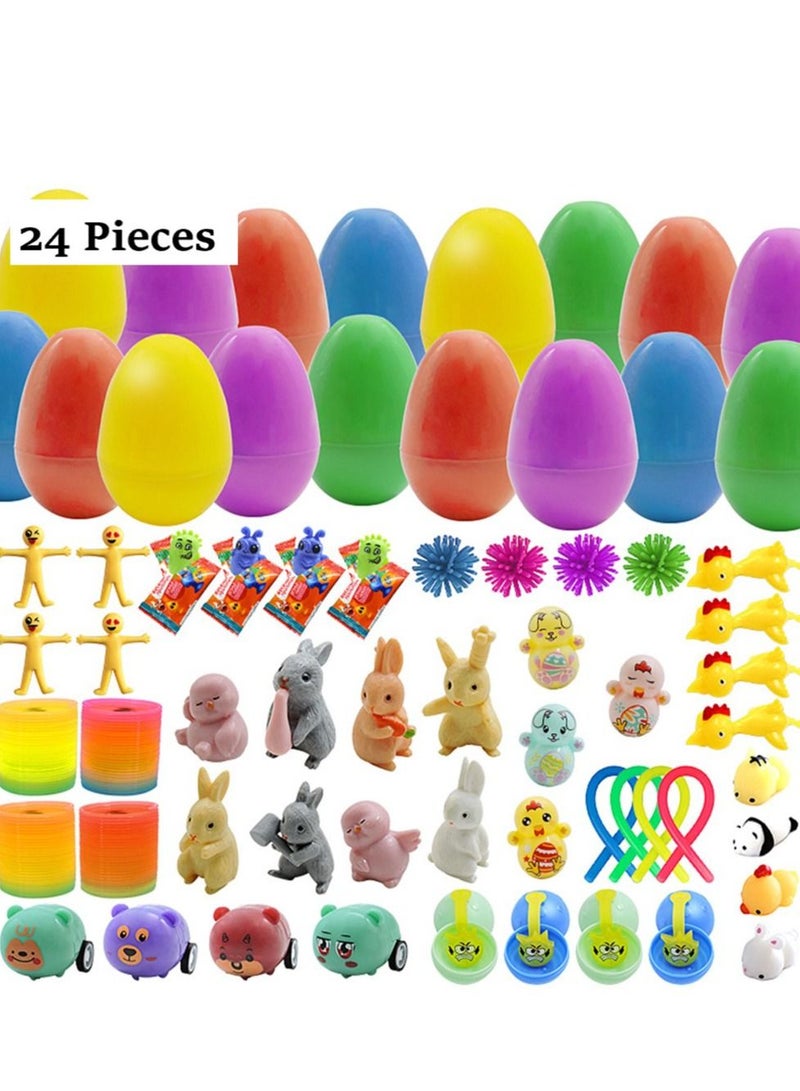 Brain Giggles Prefilled Easter Eggs with toys - Set of 24 pcs - Image 1