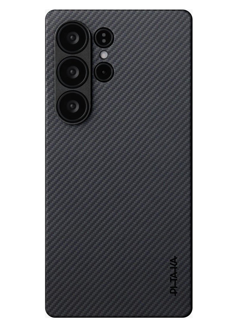 S25 Ultra Magsafe Case Ultra Slim / Raised Camera Lip / Woven Touch / Drop and Damage Protection / Durable Back Cover - Black/Grey Twill - pzsku/Z5EFBB989A202EBF4D818Z/45/_/1737013624/1a66906a-0c42-40a4-b860-945b39872696