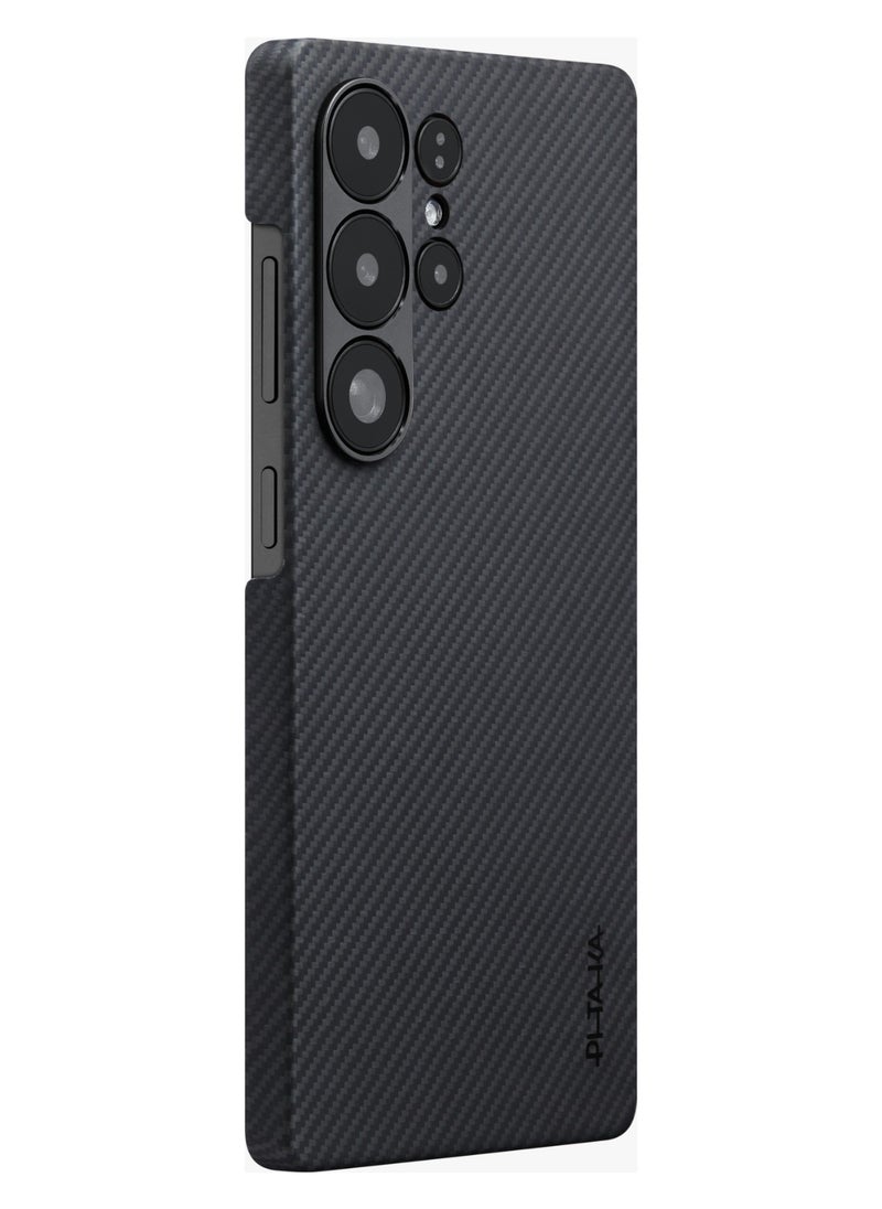 S25 Ultra Magsafe Case Ultra Slim / Raised Camera Lip / Woven Touch / Drop and Damage Protection / Durable Back Cover - Black/Grey Twill - pzsku/Z5EFBB989A202EBF4D818Z/45/_/1737013748/cabe4cad-1d78-4b42-9e8f-65dab380ebda