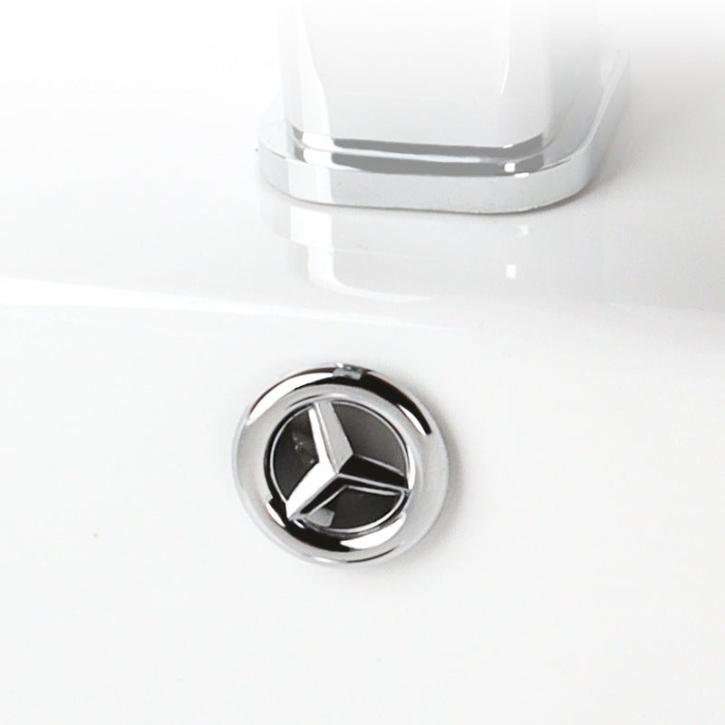 Wash Basin Overflow Ring Pedestal Basin Decorative Ring Overflow Mouth Ring Net Mercedes-Benz Double-Layer Ring Basin Accessories - Image 3
