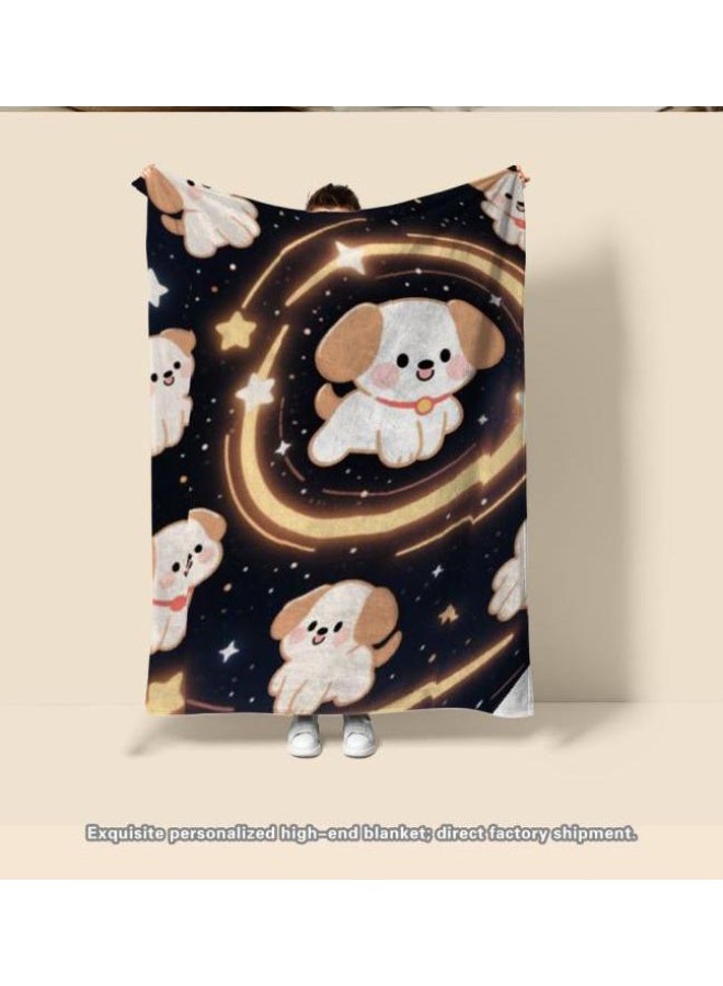 عام بطانية رقيقة من الفانيلا الكرتونية للأطفال والرضع (دافئة ومريحة، ومناسبة للنوم والألعاب) 70 سم * 100 سم - Image 4