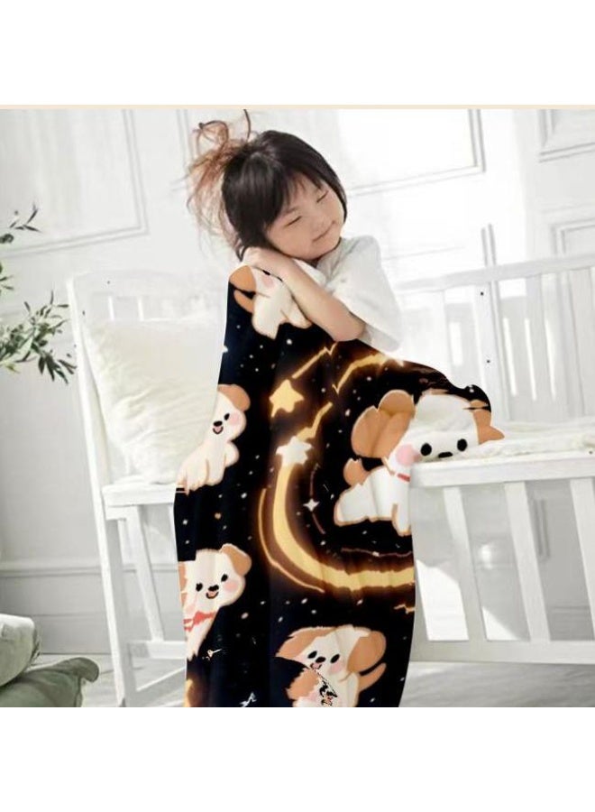 عام بطانية رقيقة من الفانيلا الكرتونية للأطفال والرضع (دافئة ومريحة، ومناسبة للنوم والألعاب) 70 سم * 100 سم - Image 3