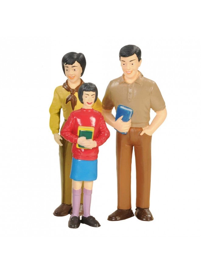 Constructive Playthings Pretend Play Family - Asian Family - Grandpa to Baby 5 inches - Image 4