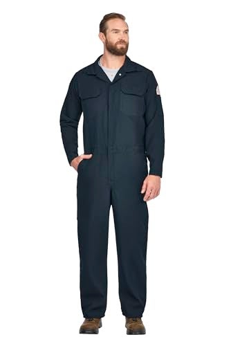 Bulwark FR Bulwark Men's Flame Resistant 4.5 oz Nomex IIIA Premium Coverall, Navy, 38 - Image 1