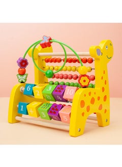 Y&D Wooden Deer Functional Calculation Frame For Children Children's Early Education Puzzle Toys  - Image 1