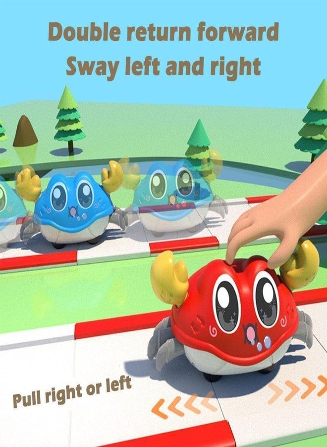 Munmoll Wind Up Baby Toys Crawling Running Crab Toy for Kids Infant Toddlers Tummy Time Carb Moving Toys for Babies Boys Girl Birthday Gift Multicolor (Pack of 1) - Image 5