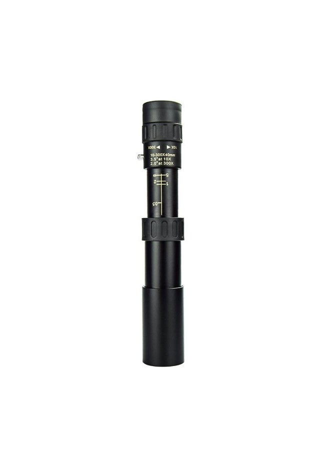 Generic 10-300x40 Zoom Portable Telescope  Metal Monocular Long Range Binoculars Powerful Professional HD For Hunting Travel 