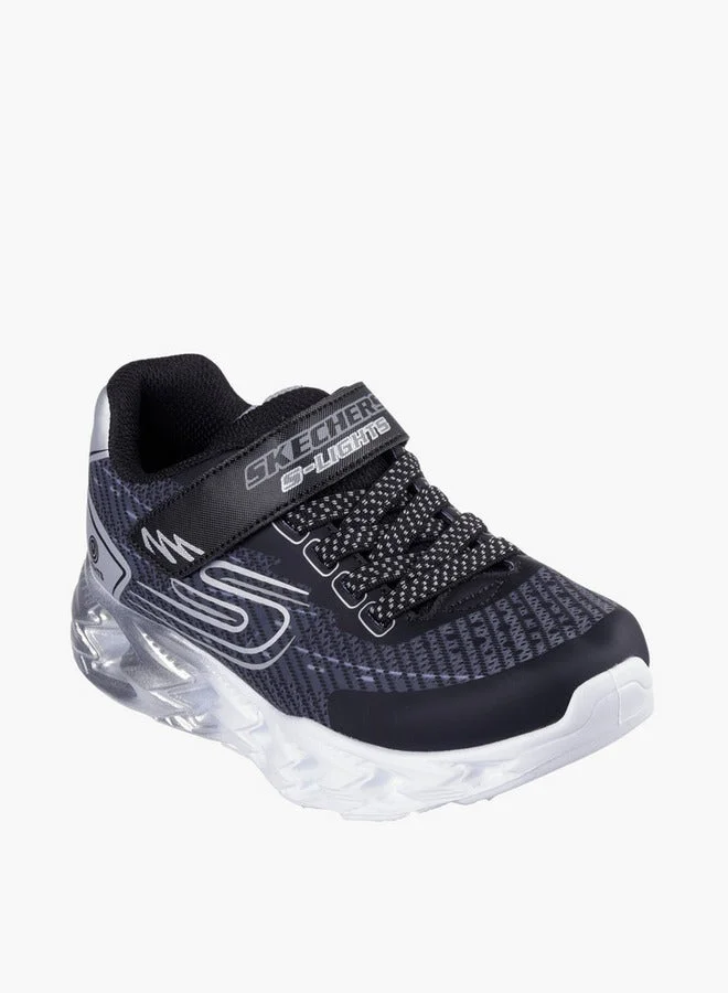 SKECHERS Boys' VORTEX 2.0 Sports Shoes with Hook and Loop Closure - 400604L-BKSL