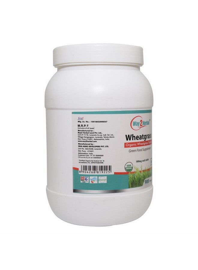 Way2Herbal Certified Organic Wheatgrass Tablets (900 Count Pack of 1) - Image 5