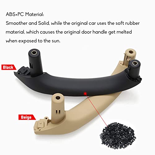 Jaronx Compatible with BMW X3 F25/ X4 F26 Door Handle, Upgraded Inner Left Rear Passenger Side Door Pull Handle Replacement for X3 2010-2016, X4 2014-2017(Left Black) - Image 5