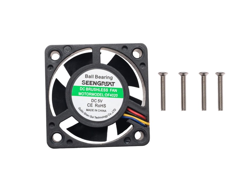 XICOOLEE DC5V Cooling Fan for Jetson Nano, 40mm, PWM Adjustable Speed, 7500 RPM, 0.20m/min Airflow, 4-Pin Connector, Compatible with Single-Board Computer & Embedded System - Image 1