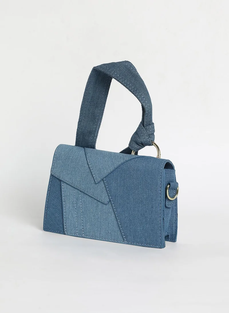 Haute Sauce Women's The Denim Sash Hand Bag - Light Blue