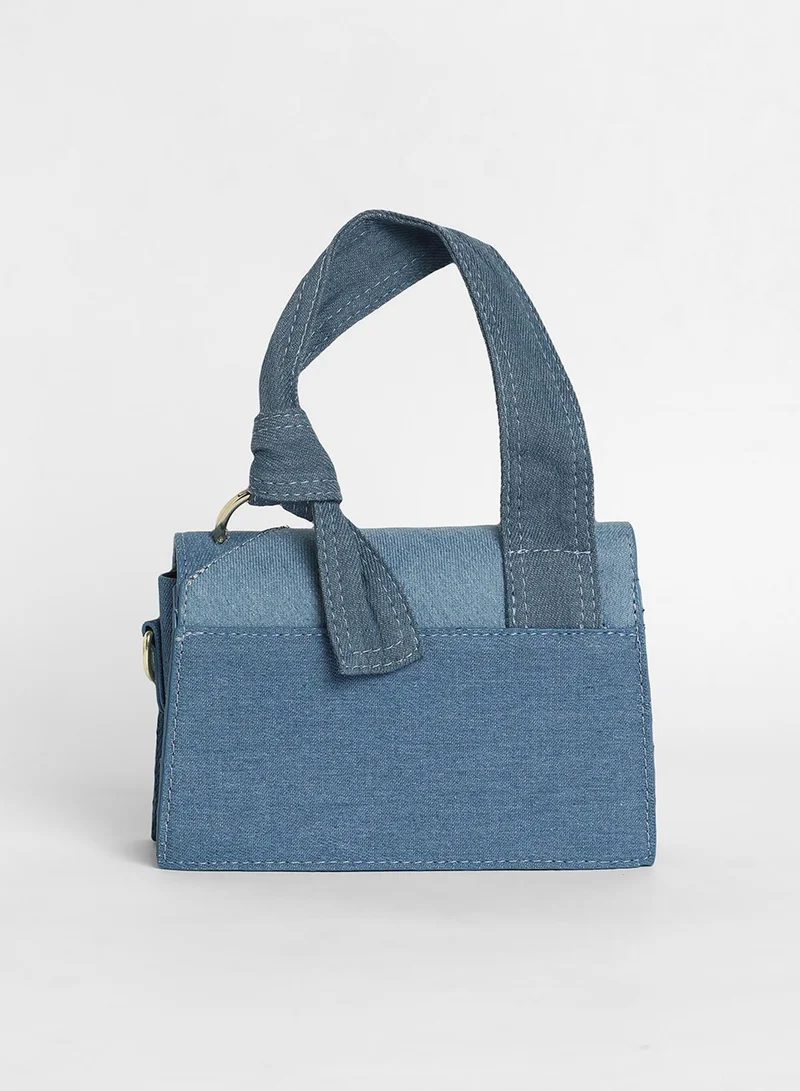 Haute Sauce Women's The Denim Sash Hand Bag - Light Blue