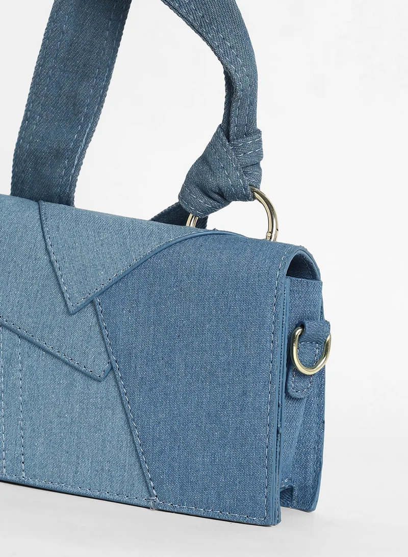 Haute Sauce Women's The Denim Sash Hand Bag - Light Blue