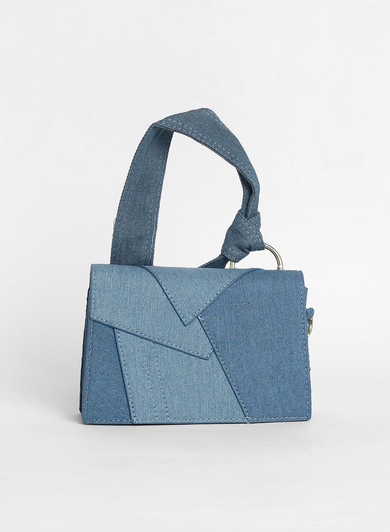 Haute Sauce Women's The Denim Sash Hand Bag - Light Blue  - Image 5