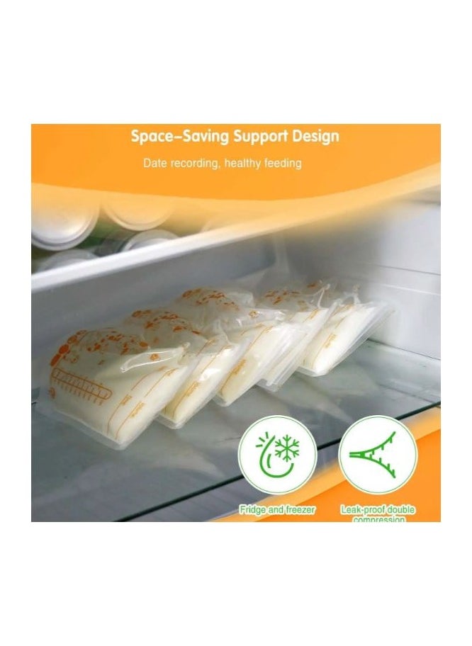 Generic 30Pcs - 250 ml Breastmilk Storage Bags – BPA-Free, 8 OZ,pretty babyقلم غير قال للأزالة هدية لتسجيل تاريخ التخزين  - Image 5