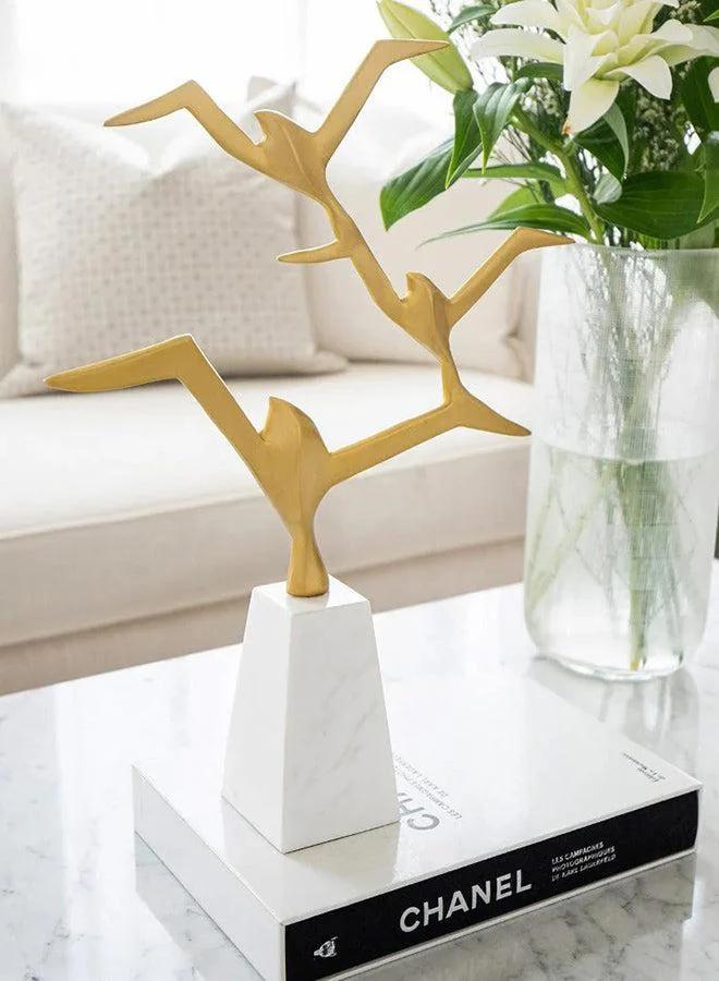 KNOT HOME Jean Butterfield Marble Based Statue Knot Home Designer Accessory for Bedroom Living Dining Room Office Area Décor