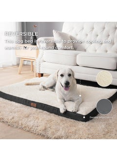 Bedsure Dog Bed For Large Dogs  Big Orthopedic Dog Bed With Removable Washable Cover, Egg Crate Foam Pet Bed Mat, Suitable For Dogs Up To 65 Lbs  - Image 2