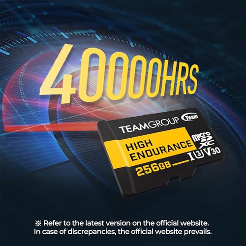 TEAMGROUP HIGH Endurance 128GB Micro SDXC UHSI U3 V30 4K 100MBs Designed for Monitoring Stable Durable Long Lasting Flash Memory Card Support 4K Full HD Video Recording THUSDX128GIV3002 - Image 3