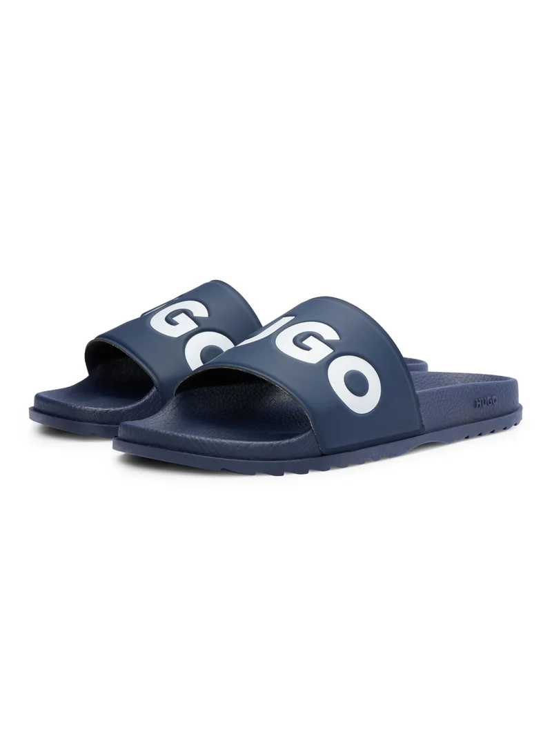 هوجو Slides with logo strap