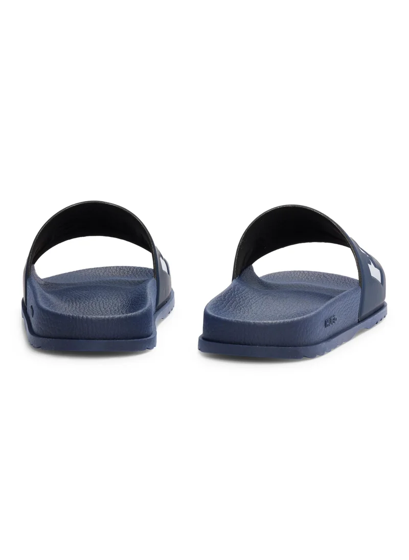 HUGO Slides with logo strap