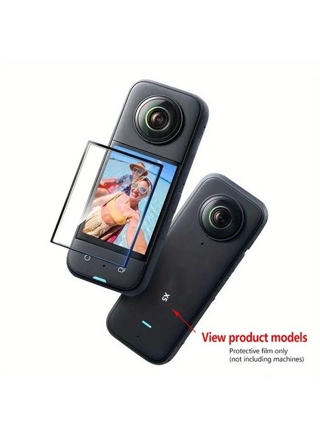 3 قطع من فيلم واقي للشاشة فائقة الدقة مقاوم للخدوش لكاميرا Insta360 X5 - Image 4
