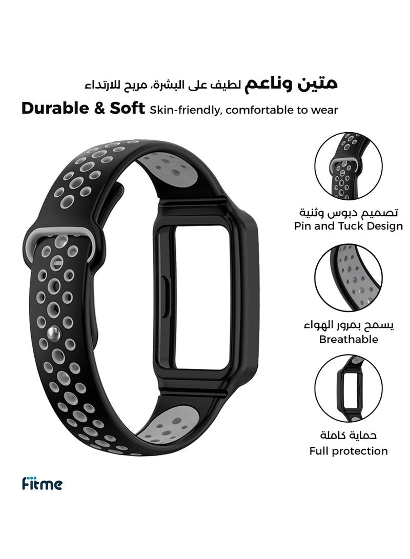 FITME Sport Silicone Replacement Band For Huawei Band 6/7/8 - Image 2