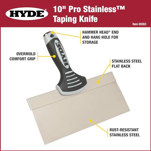 Hyde سكين لصق هايد 09363 9363، 10 بوصة، فولاذ أزرق - Image 2