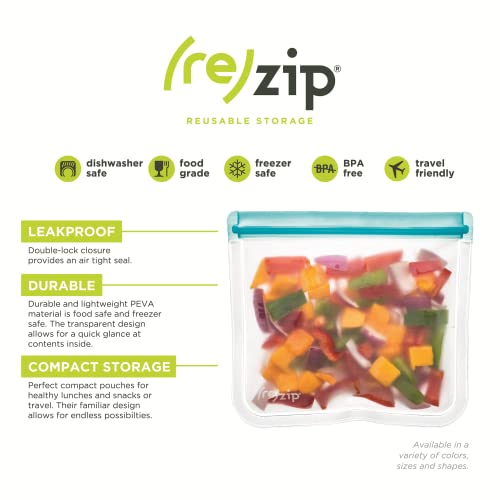 Rezip BlueAvocado Re-Zip Seal Reusable Storage Bag Kit (Pack of 5) - Image 2