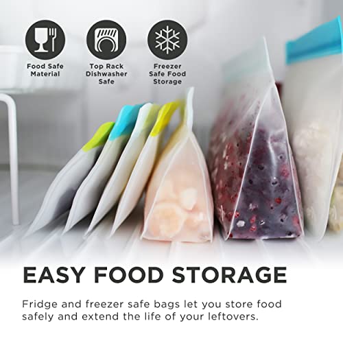 Rezip BlueAvocado Re-Zip Seal Reusable Storage Bag Kit (Pack of 5) - Image 4