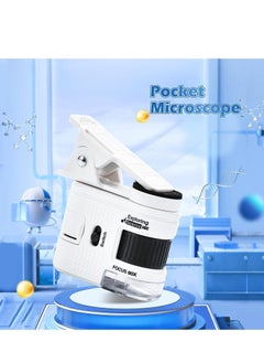 Excefore Pocket Microscope for Kids, 80x Zoom LED Lighted Portable Handheld Microscope, for Student Science Lab, STEM Educational & Exploring  - Image 5