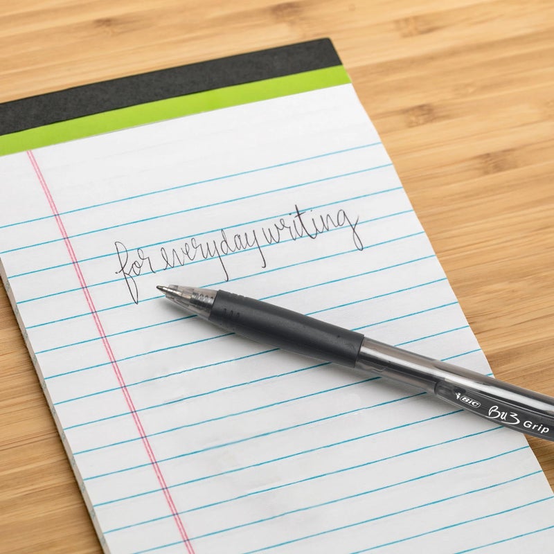 Bic قلم حبر جاف قابل للسحب BIC BU3 Grip، نقطة متوسطة (1.0 مم)، أسود، مقبض مريح لكتابة سلسة، 18 قطعة - Image 5