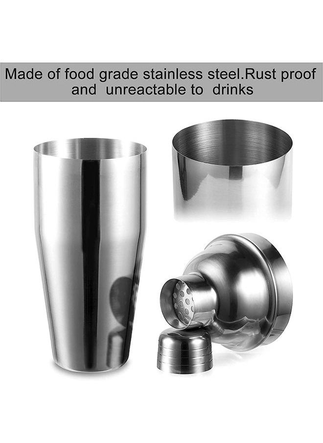 Arabest Cocktail Shaker Set, Professional 750ml Stainless Steel Mixer Drink Shaker Martini Shaker with Built-in Drink, Measuring Jigger, Mixing Spoon, Drink Recipe Guide, Bartender Kit for Home (3)  - Image 2
