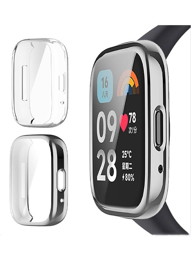 2-Pack Case Compatible With Xiaomi Redmi Watch 3 lite/ Xiaomi Redmi Watch 3 ActiveTPU Shockproof Protective Case - Image 1