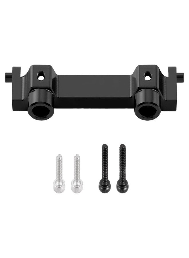 RCHUBAM 1/18 Universal RC Front or Rear Bumper Mount Upgrade Part Aluminum CNC Machined - 1PCS Compatible with 1/18 HPI Venture HILUX RC Off-Road Crawler Car Upgrade Parts (Black) - Image 1