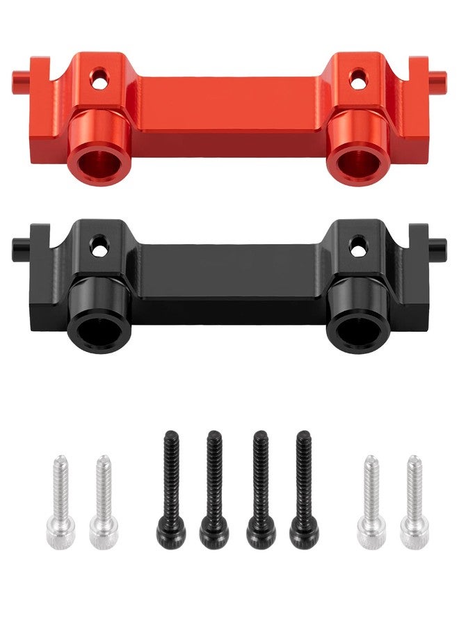 RCHUBAM 1/18 Universal RC Front or Rear Bumper Mount Upgrade Part Aluminum CNC Machined - 1PCS Compatible with 1/18 HPI Venture HILUX RC Off-Road Crawler Car Upgrade Parts (Black) - Image 4